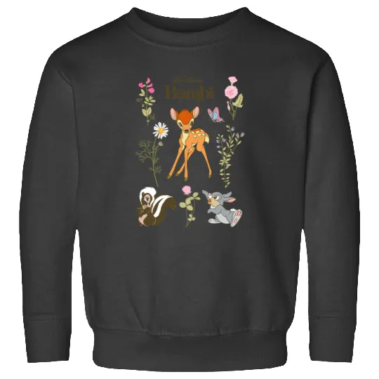 Disney Bambi And Friends Flower Thumper Big Chest Logo Sweatshirts