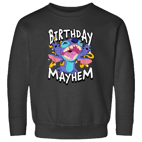 Disney Lilo Stitch Birthday Mayhem Stitch Logo Sweatshirts