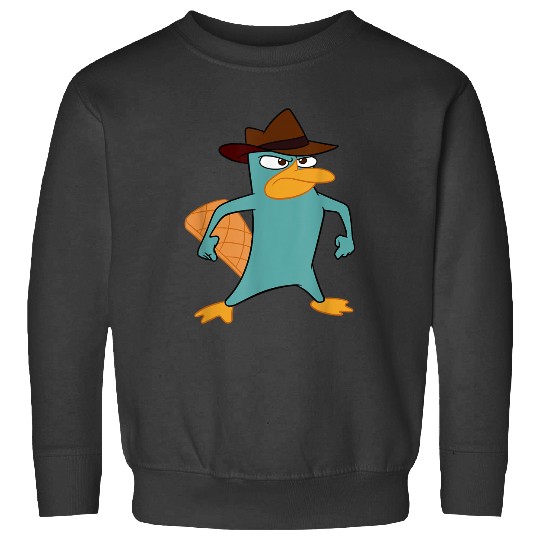 Disneyss Phineas And Ferb Perry The Platypus Bravesss Stance Sweatshirts