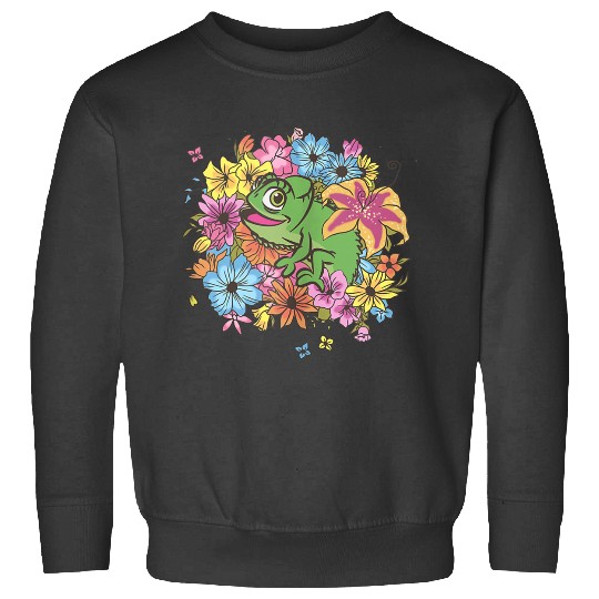 Disneyss Tangled Floral Pascal Sweatshirts