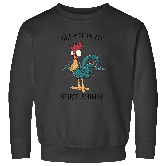 Disneyss Moana Hei Hei Is My Spirit Animal Portrait Sweatshirts