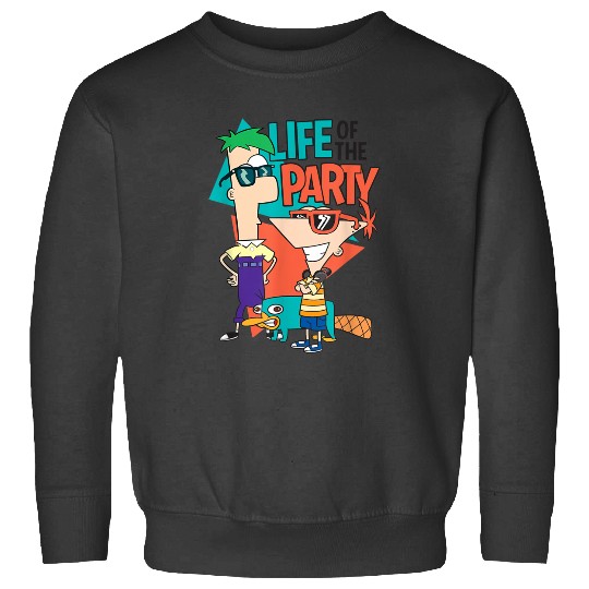 Disneyss Phineas And Ferb Life Of The Party Cool Group shots Sweatshirts