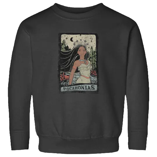 Disney Pocahontas Vintages Portrait Style Graphic Sweatshirts