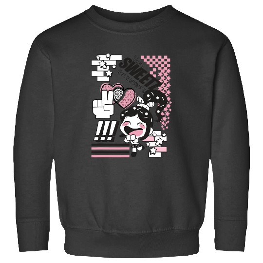 Disney Wreck-It Ralph Von Sweetz Vanellope Kawaii Logo Sweatshirts