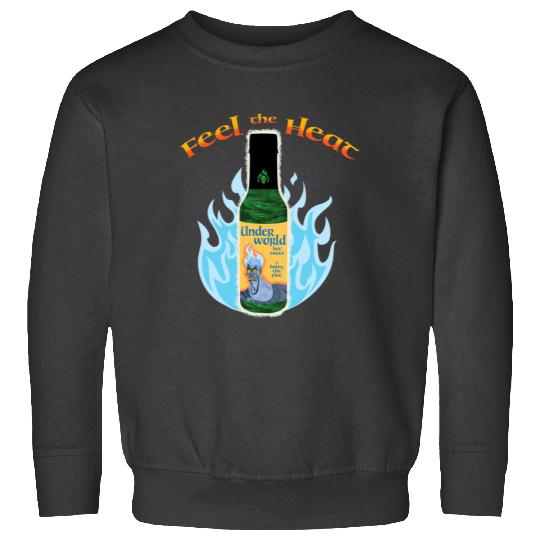 Disney Villains Hades Feel The Heat Under World Chest Logo Sweatshirts