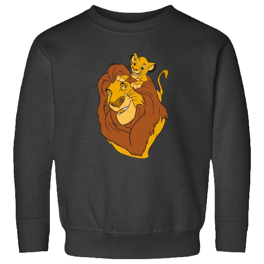 Disney The Lion King Simba and Mufasa Crewneck Sweatshirt Sweatshirt Sweatshirts