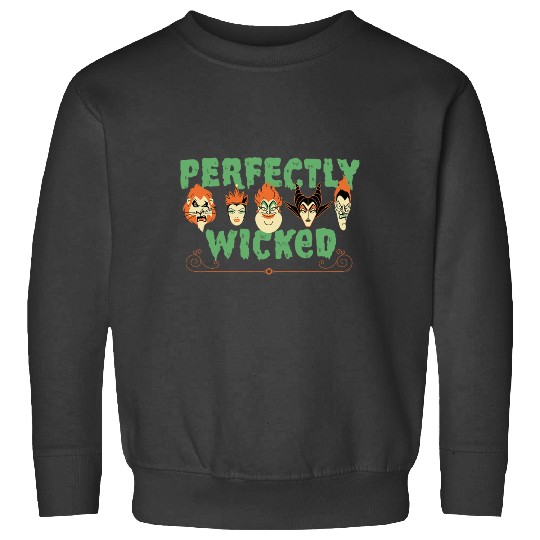Disney Villains Spooky Squad Perfectly Wicked Halloween Sweatshirts
