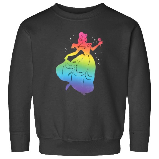 Disney Princess Belle Rainbow Gradient Beauty and the Beast Sweatshirts