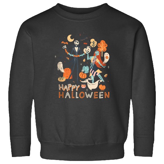 Disneyss The Nightmare Before Christmas Jack Sally Halloween Sweatshirts