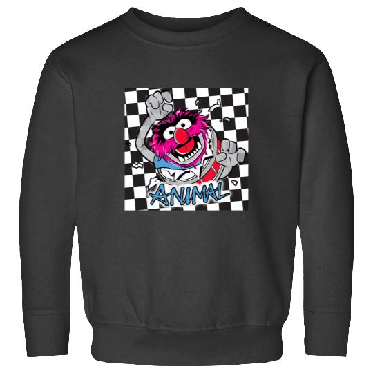 Disney The Muppets Rockstar Animal Checkerboard Portrait Sweatshirts