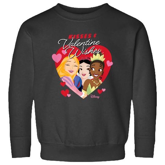 Disney Princess - Tiana Rapunzel Snow White Valentine Wishes Sweatshirts