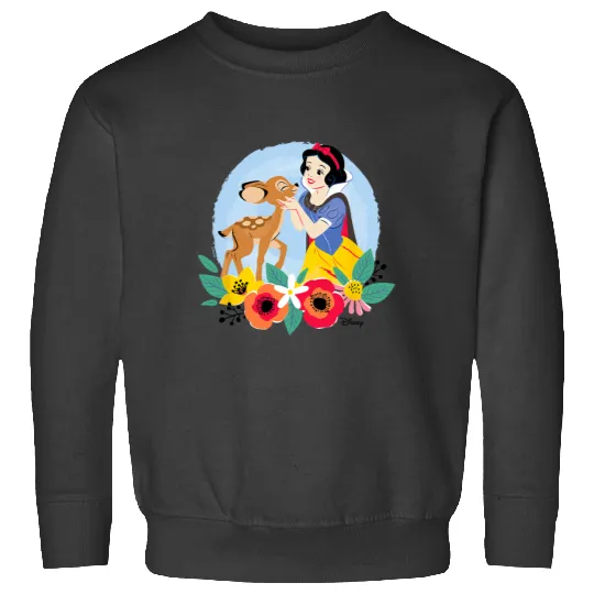 Disney Princess - Floral Snow White Deer Sweatshirts