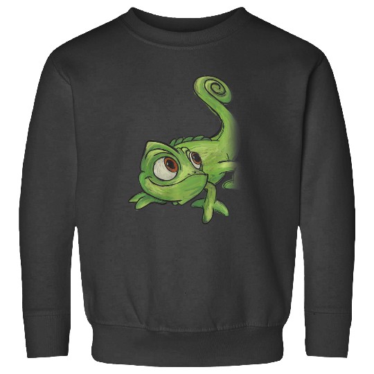 Kids Disney Tangled Pascal Adorable Chameleon Color Sketch Icon Sweatshirts