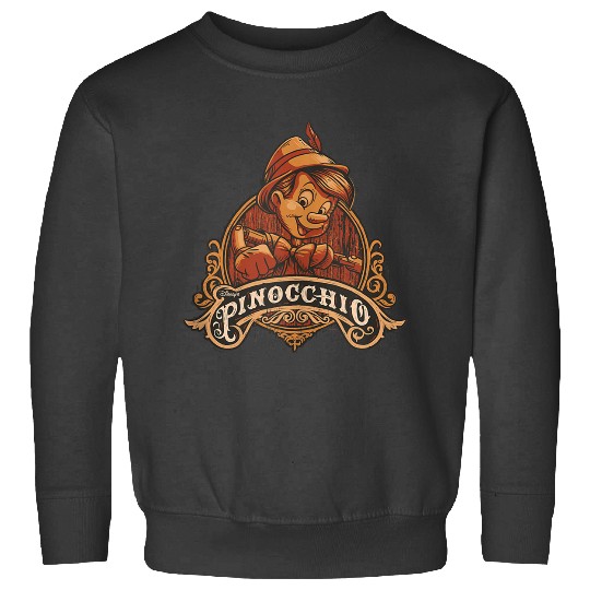 Disneyss Pinocchio Character Poster Sweatshirts
