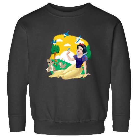 Disney Princess - Snow White Forest Scene Bunnies Birds Sweatshirts