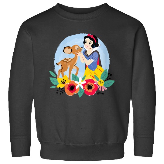 Disneyss Princess Floral Snow White Deer Sweatshirts