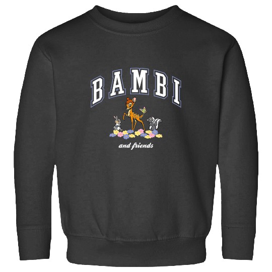 Disney Bambi And Friends Thumper Flower College Style Logo Sweatshirts