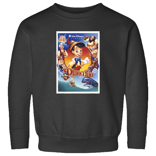 Disney Pinocchio Movie Poster Group Shot Sweatshirts