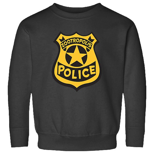 Disney Zootopia Zootropolis Police Badge Graphic Sweatshirts