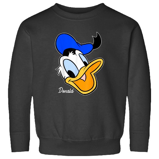 Disneyss Donald Duck Smiling Faces Portrait Sweatshirts