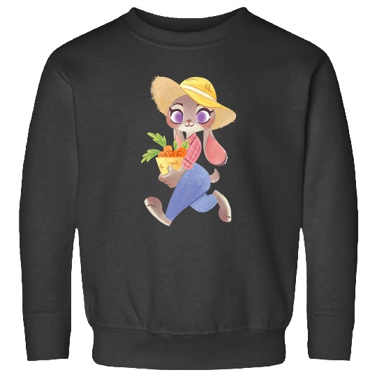 Disney Zootopia Judy Hopps Farm Outfit Picking Up Carrots Sweatshirts
