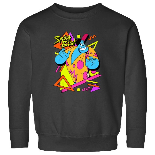 Disney Aladdin Genie Spring Break 90s Style Portrait Tank Top Sweatshirts