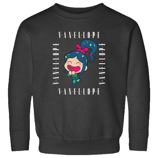Disney Wreck-It Ralph Chibi Vanellope Excited Portrait Sweatshirts