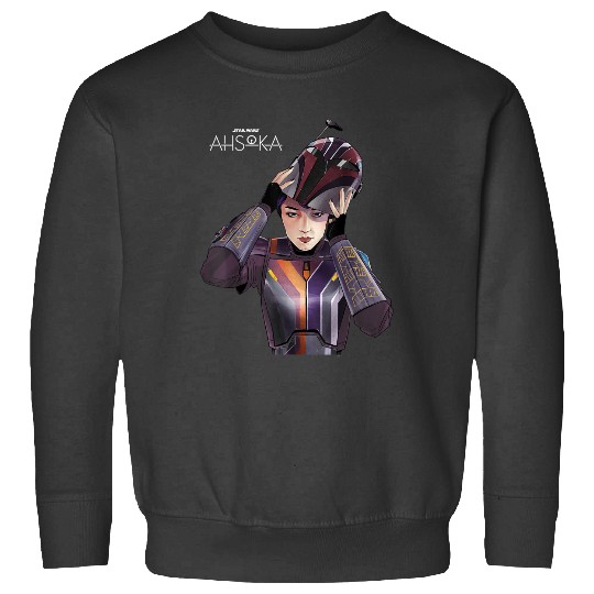 Star Warss Ahsoka Sabine Wren With Mandalorian Helmet Disneyss+ Sweatshirts