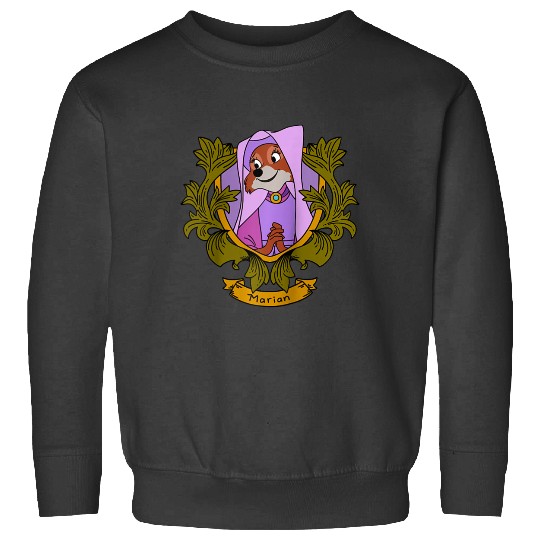 Disney Robin Hood Marian  Floral Portrait Raglan Baseball Tee Sweatshirts