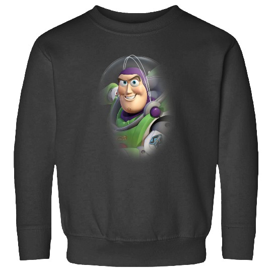 Disneyss Pixars Toy Story Buzz Lightyear Faded Astronaut Logo Sweatshirts