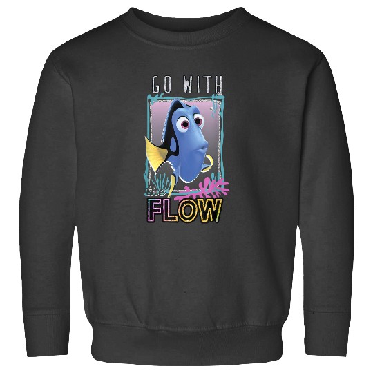 Disneyss Pixars Finding Dory Go With The Flow Glittery Frame Sweatshirts