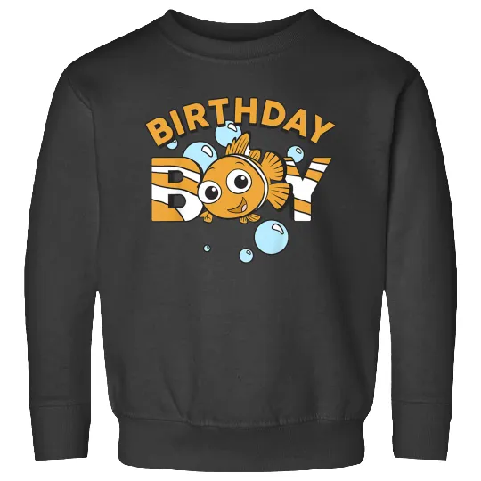Kids Disneyss Pixars Finding Nemo Birthday Boy Cute Nemo Youth Sweatshirts