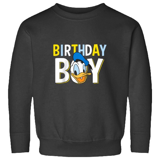 Disney Mickey And Friends Birthday Boy  Donald Duck Raglan Baseball Tee Sweatshirts