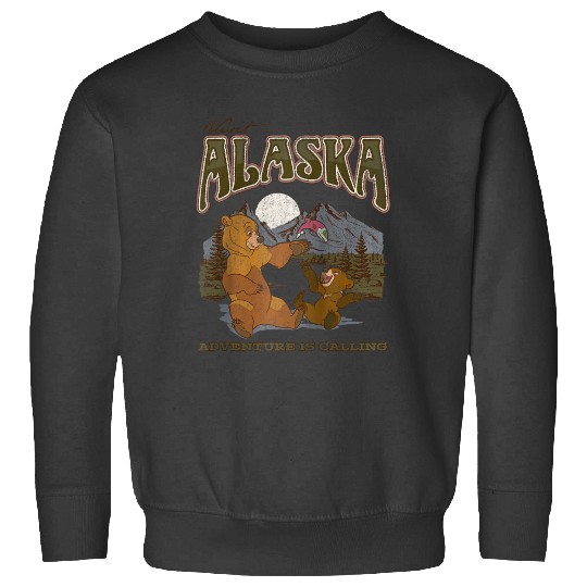 Disney Brother Bear Visit Alaska Adventure Is Calling Raglan Baseball Tee Sweatshirts