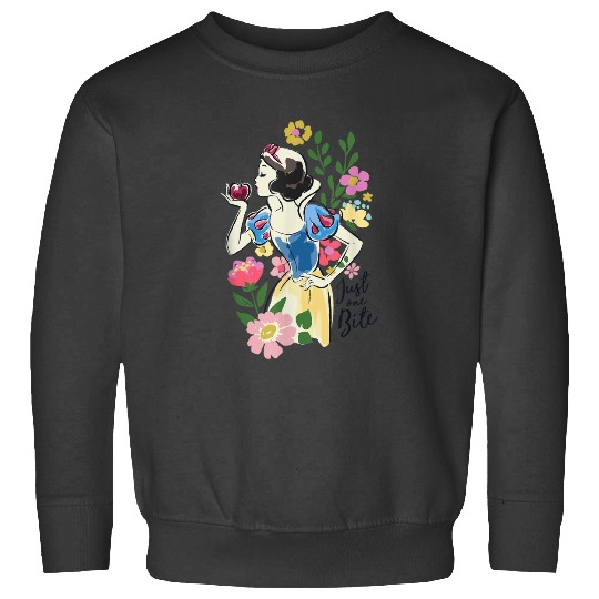 Disneyss Princess Snow White Just One Bite Floral Sweatshirts