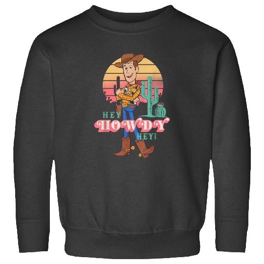 Disneyss Pixars Toy Story 4 Woody Hey Howdy Hey Retro Portrait Sweatshirts