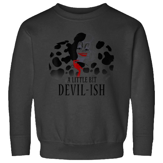 Disneyss Dalmatians Cruella A Little Bit Graphic Sweatshirts