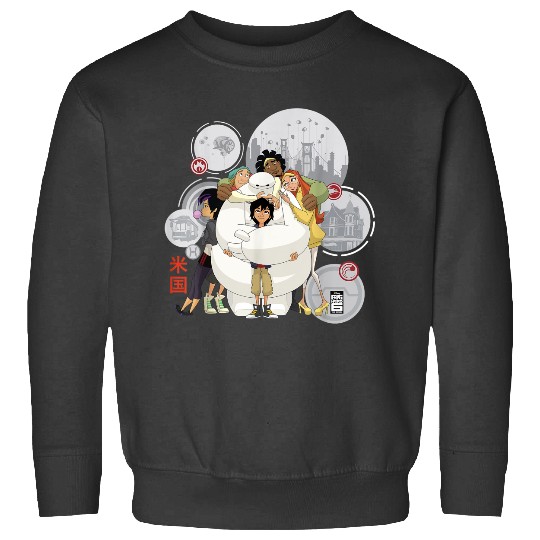 Disneyss Big Hero 6 Tv Series Baymax Hugs Graphic Sweatshirts