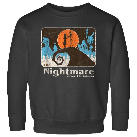 Disneyss The Nightmare Before Christmas Vintages Jack And Sally Sweatshirts