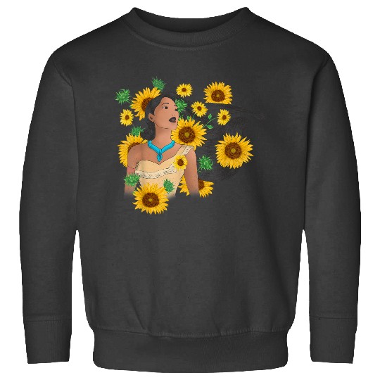 Disney Pocahontas Sunflower Floral Portrait Sweatshirts