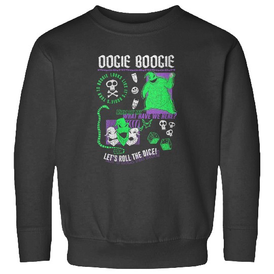 Disneyss The Nightmare Before Christmas Oogie Boogie Poster Sweatshirts