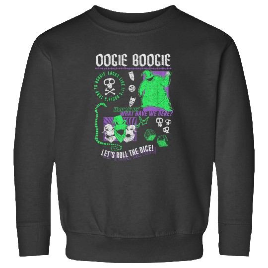 Disneyss The Nightmare Before Christmas Oogie Boogie Poster Sweatshirts