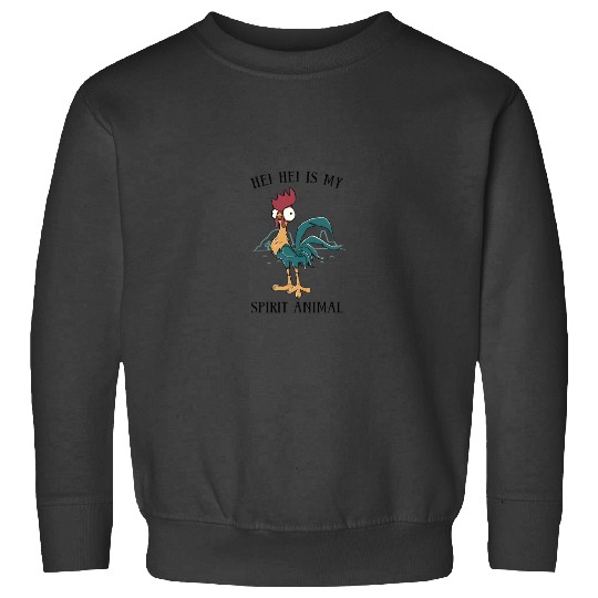 Disneyss Moana Hei Hei Is My Spirit Animal Portrait Sweatshirts