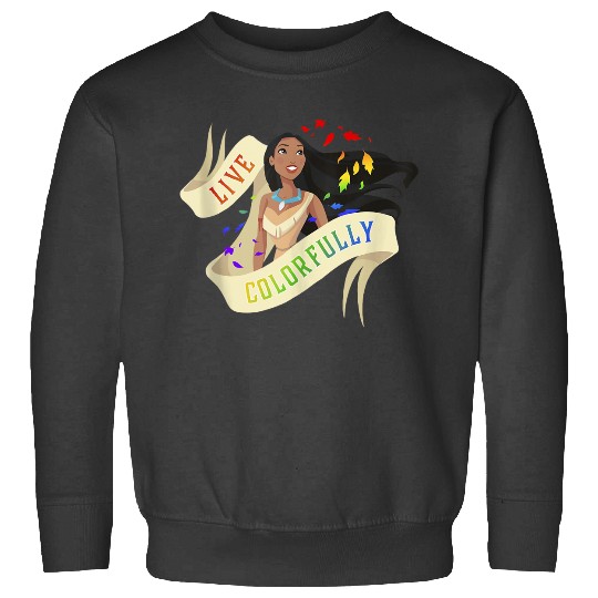 Disney Pocahontas Rainbow Live Colorfully Portrait Sweatshirts