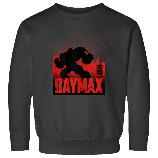 Disneyss Big Hero 6 Tv Series Baymax Outline Graphic Sweatshirts