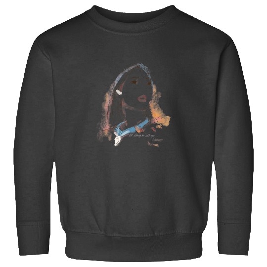 Disney Pocahontas Watercolor Portrait Quote Grap Sweatshirts