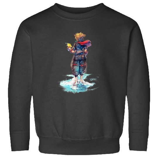 Disney Kingdom Hearts Sora Keyblade Hero Faded Starfish Sweatshirts
