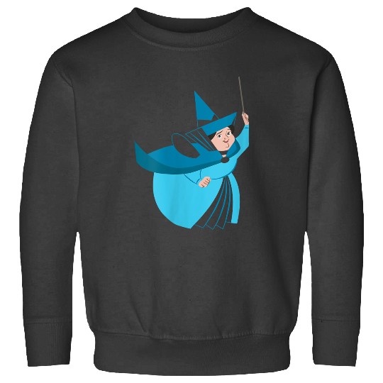 Womens Disney Sleeping Beauty Merryweather Fairy Blue V-Neck T-Shirt Sweatshirts