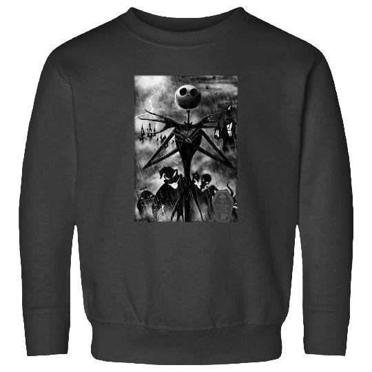 Disney The Nightmare Before Christmas Jack In Graveyard Sweatshirts
