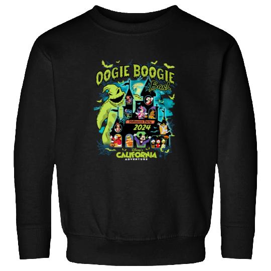 Vintage Oogie Boogie Bash 2024 Halloween Disney castle Sweatshirts, Mickey & friends